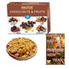 BOGATCHI Happy New Year Gift Pack Chocolate Assorted Nuts and Fruits, 100g | Free Happy New Year Greetings Card + 100 Natural Raisins view 1