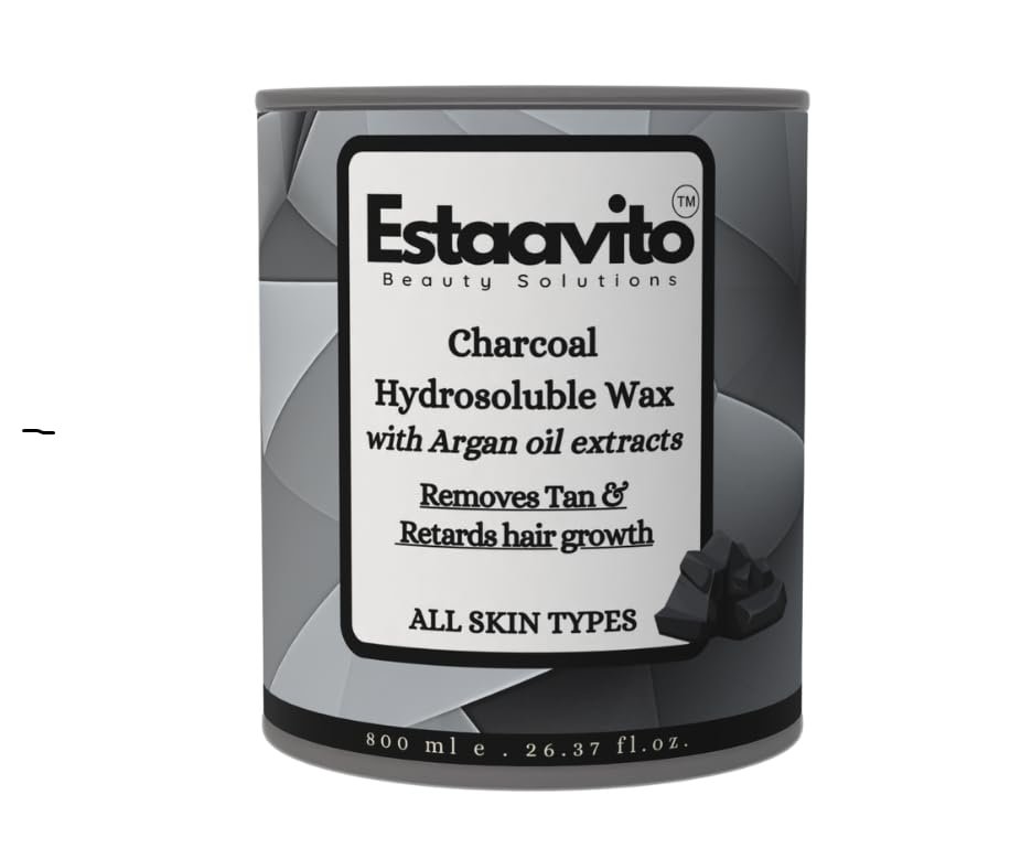 ESTAVITO CHARCOAL Wax 780ml For Hair & Tan Removal | For Arms, Legs and Full body |