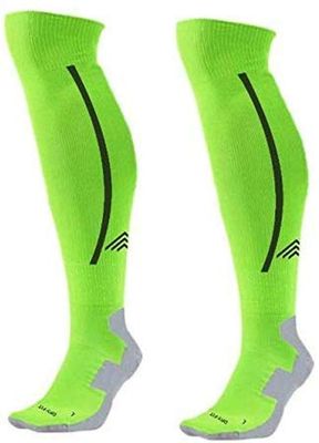 JUST CARE Medical & Athletic Compression Socks for Men, Nursing Performance Socks for Edema, Diabetic, Varicose Veins,Shin Splints,Running Marathon (Green With Black)