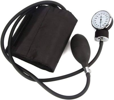 MCP Blood Pressure Monitor Sphygmomanometer Aneroid Type Manual Blood pressure monitor (Black)