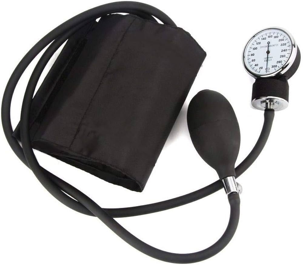 MCP Blood Pressure Monitor Sphygmomanometer Aneroid Type Manual Blood pressure monitor (Black)