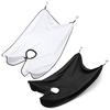 Tagve Beard Apron Bib Hair Catcher Guard for Shaving Trimming & Grooming Beard Cape with 2 Suction Cups to Attach to Mirror (Set of 2- Black&White) view 4