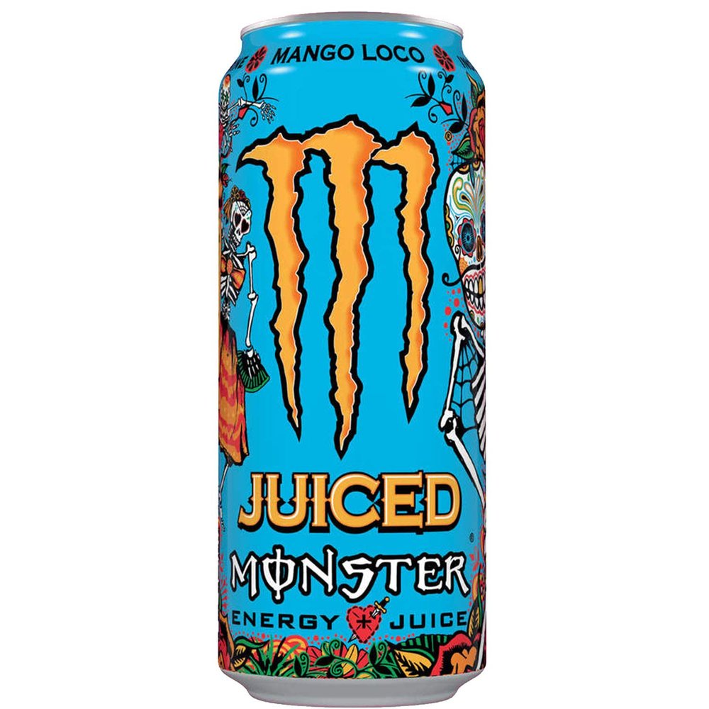 Monster Energy Mango Loco Juiced Energy Drink Pet Bottle, 500 ml