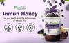Farm Naturelle: Jamun Flower Honey, Wild Forest Honey |1450g and a Wooden Spoon |100% Pure Honey, Raw Natural Un-processed - Un-heated Honey | Lab Tested In Glass Bottle. view 3