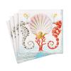 Caspari Seahorses and Shell Paper Cocktail Napkins - Two Packs of 20 view 1