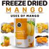 FzyEzy Healthy Premium Freeze-Dried Mango Fruit Chunks | Pantry Groceries Dehydrated Perfect for Healthy Snacking, Candy, Baking, Smoothie, Juice, Cake, Ice cream, Cereal | Promotes Good Digestive Health | Ideal Slices for Kids & Adults (Mango Chunks view 4