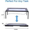 3X Large Full Page Magnifier with 12 LED Lights[Provide Evenly Lit Viewing Area], Foldable Flip-Out Legs, Dual Power Supply Modes- Ideal for Hands Free Reading, Low Vision, Seniors with Aging Eyes view 2
