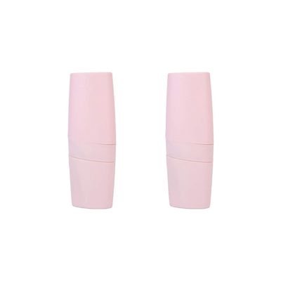SUPVOX Toothbrush Holder Travel, Toothbrush Travel Case Travel Cover Organizer Box, 2PCS Pink