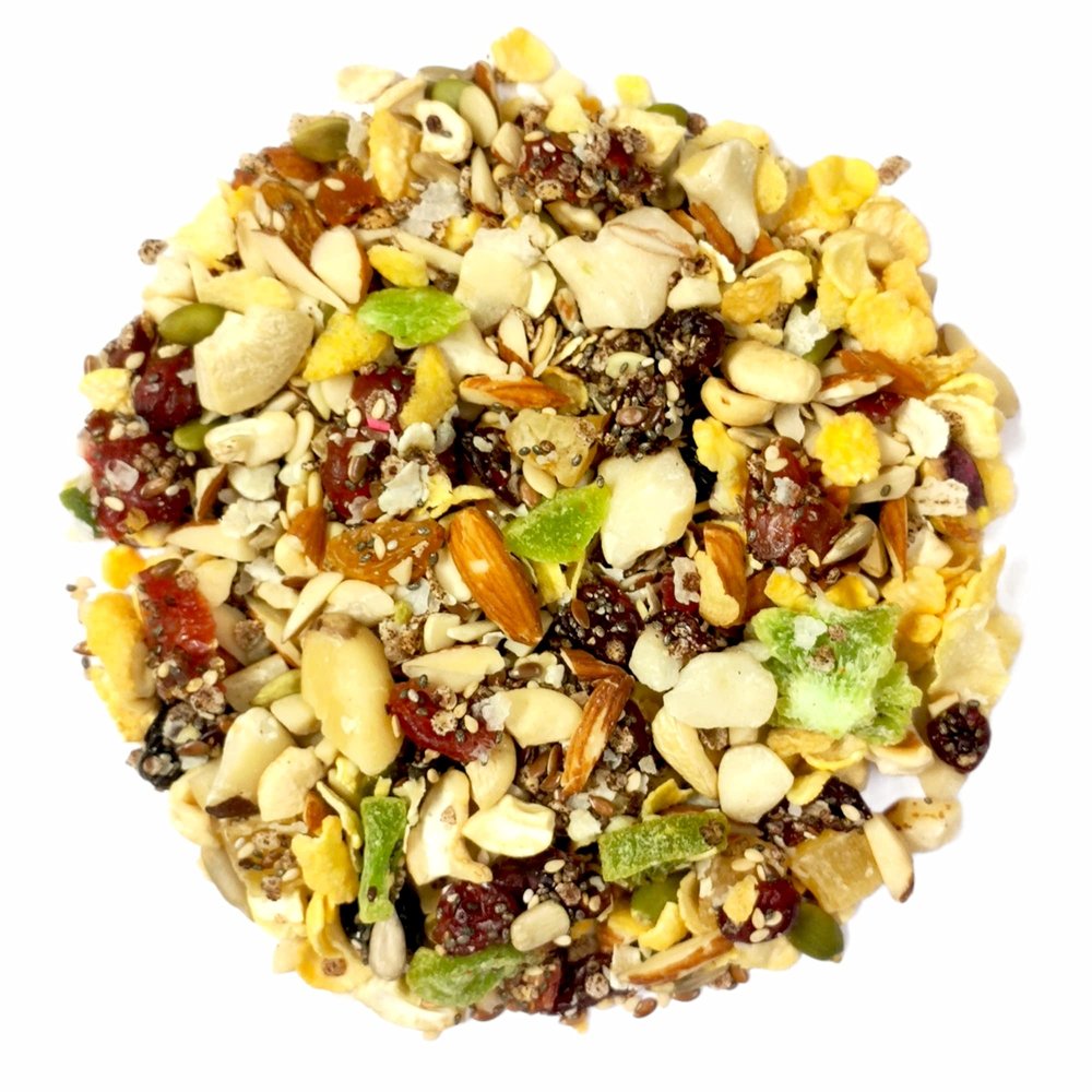 Dry Fruit Hub High Super Healthy Breakfast Mix 400gms With Goodness Of Cereals ,Dried Fruit, Nut ,Seeds & Berries |Tastier now with Cranberries and Pumpkin Seeds |Breakfast Cereals | High in Iron| Source of Fibre | Naturally Cholesterol Free
