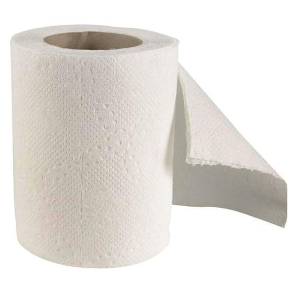 NavaFresh Basics 2 Ply Paper Toilet Tissue Roll 10 x 10 cm 300pulls White Pack of 16 Rolls.