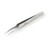 Vetus Tweezer Professional Tweezers Tool ST-17 Non-magnetic Stainless Steel Curved Slant Tip Eyelash Eyebrow Tool view 1
