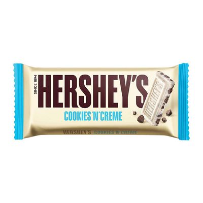 HERSHEY'S Cookies 'N' Creme Bar | Delicious Crunchy Delights 100 Gram - Pack Of 2.