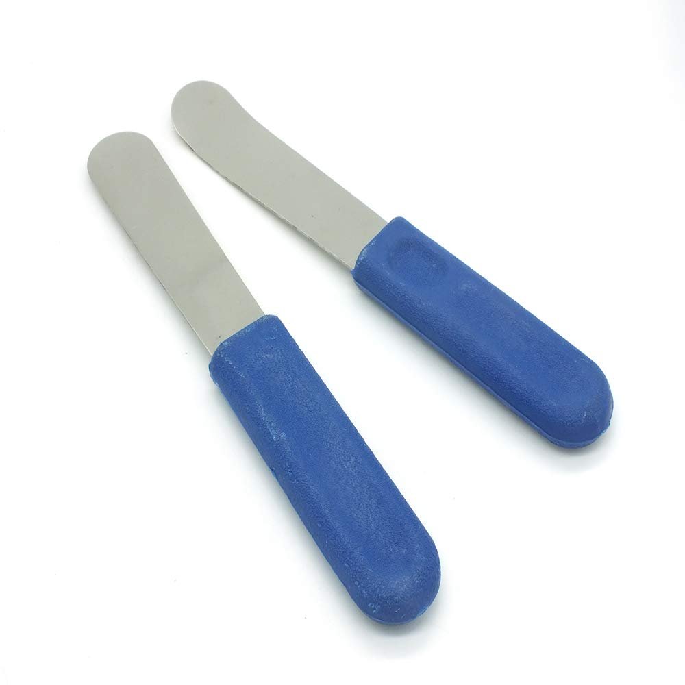 ADDLER Dental Mixing Spatula Straight And Curved Assorted Color