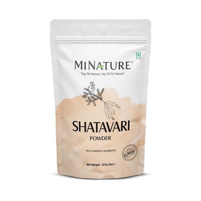 Mi Nature Shatavari Powder (Asparagus Racemosus) | 8 ounce (227 g)| Non-GMO | Resealable Zip Lock Pouch