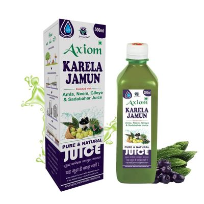 Jeevanras Karela Jamun Swaras 500 ml I Maintaining Blood Sugar Level | Lowers Bad Cholesterol Level | For Glowing Skin and Lustrous Hair | 100% Natural WHO GMP,GLP Certified Product