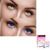 EYCOG 2 Pair Gold, Light Blue Monthly Colored 0 Power Contact Lenses for Men and Women Eyes with 30 ml Solution view 1