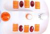 4AJ BAZAAR Foot Bath Spa Pedicure Tub Corded Electric Massager (Orange, White) view 3
