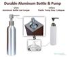 DERMALOGIC Massage Oil Warmer Replacement, Refillable Aluminum Bottle with Stainless Steel Pump, Professional Spa Massage Lotion Bottle Set view 3