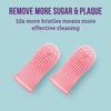 360 Bristle Silicone Baby Finger Toothbrush, 100% BPA Free for Toddlers and Infants 3 Months and Up, Full Surround Design for Teeth and Gum Cleaning; 2 Sets of Finger Brushes  Baby Blue view 3