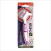 CASTUS Denture Brush | Specially Designed To Clean Dentures | Easy Grip Handle | Nylon Bristles - Manual, Adult, White Pack Of 3 view 1