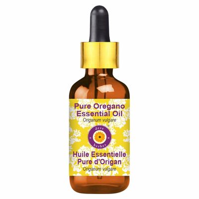 Deve Herbes Oregano Essential Oil (Origanum vulgare) with Glass Dropper Pure | Non-Sticky | Non-greasy | Lightweight | Men & Women | All Skin Types | Steam Distilled 5ml