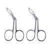 Beaupretty Eyebrow Tweezers, Scissors Shaped Eyebrow Slant Tip Tweezers Clip, Eyebrow Clip Tweezers for Lady Girls Women 2 pcs view 1