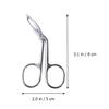 Beaupretty Eyebrow Tweezers, Scissors Shaped Eyebrow Slant Tip Tweezers Clip, Eyebrow Clip Tweezers for Lady Girls Women 2 pcs view 2