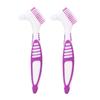 FILFEEL Denture Brush, 2pcs/set, Specially Designed to Thoroughly Clean Dentures & Bridges view 1