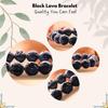 Plus Value Lava Beads Stone Bracelet for Strength, Positivity & Harmony Reiki Healing Charm Crystal (Beads Size: 10mm, Jute Bag) view 3