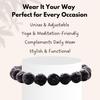 Plus Value Lava Beads Stone Bracelet for Strength, Positivity & Harmony Reiki Healing Charm Crystal (Beads Size: 10mm, Jute Bag) view 4