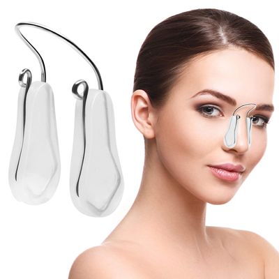 FERNIDA Women Silicone Hand Powered Nose Hair Trimmer Shaper Lifter Nose Uplifting ?Magic Clip Nose Bridge Straightener Corrector Slimmer For Wide Noses