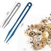 Canku Mini Tweezers Titanium Portable Titanium Alloy EDC Tweezers Survival Camping Outdoor Travel Mini Tool 2 Pack view 2