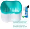 Denture Brush Retainer Case, Denture Case,Denture Cups Bath,Dentures Container with Basket Denture Holder for Travel,Mouth Guard Night Gum Retainer Container (Green) view 4