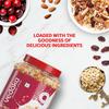 Amazon Brand - Vedaka Cranberry Muesli 1 kg Jar | Contains 86.98% Dry Fruits, Nuts and Multigrains | Loaded with Cranberries | Source of Fiber | No Added Preservatives | Breakfast Cereal view 3