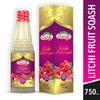 Jai Guruji Litchi Fruit Squash Sharbat Instant Refreshing Drink For Summer (Mix with Water or Soda) 750ml view 3