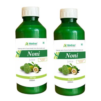 Madren Healthcare Noni sugar free Juice | Pack of 2