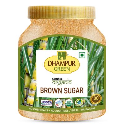 Dhampure Speciality Organic Brown Sugar, 4Kg (800G X 5)| Source Of Minerals | Healthier Substitute For White Sugar |Chemical Free Sulphurless No Preservatives