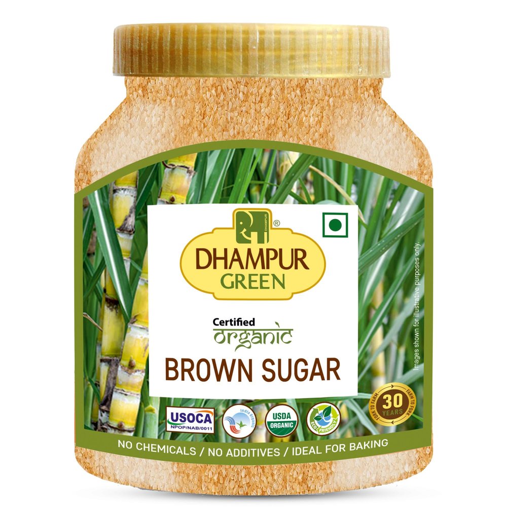 Dhampure Speciality Organic Brown Sugar, 4Kg (800G X 5)| Source Of Minerals | Healthier Substitute For White Sugar |Chemical Free Sulphurless No Preservatives