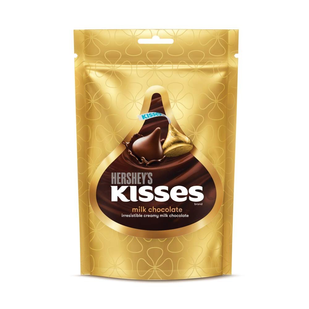 HERSHEY'S Kisses Milk Chocolate|Melt-In-Mouth Chocolates 108Gram - Pack Of 2
