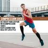 Copper Compression Socks for Men & Women 20-30 mmHg Medical Graduated Compression Stockings for Nurses Shin Splints Diabetic Sports Running Pregnancy (Black Small/Medium view 3