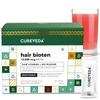 Cureveda Hair Bioten Grow Plant Based Biotin 10000 mcg Powder Supplement for Men & Women | Healthy Scalp and Hair Growth, No Added Sugar, Natural Pomegranate Flavour 30 Sachets view 1