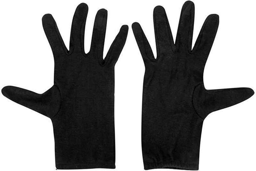 JMP Boy's Cotton Hand Summer Gloves for Protection From Sun Burn/Heat/Pollution (Black-Free Size) -1 Pair