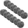 12 Piece Stainless Steel Scrubber - 30g Metal Dish Scrub Pad Sponges for Kitchen Bathroom Scrubbing Scouring Metal Cookware Cleaner view 1
