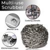 12 Piece Stainless Steel Scrubber - 30g Metal Dish Scrub Pad Sponges for Kitchen Bathroom Scrubbing Scouring Metal Cookware Cleaner view 4