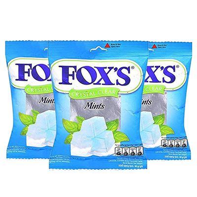 Fox's Crystal Clear Mints Candy, 3.17 oz 90 g, 3 Pack