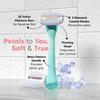 Letsshave Evior 3 Sensitive Shaving Razor for Women | 1 Handle + 2 Blades | Dual Moisture Bar with AloeVera, Vitamin E, Argan & Avocado Oils | Bikini & Underarm Friendly | Full Body Hair Removal Razor | 3 Months of Smooth Shaving view 3