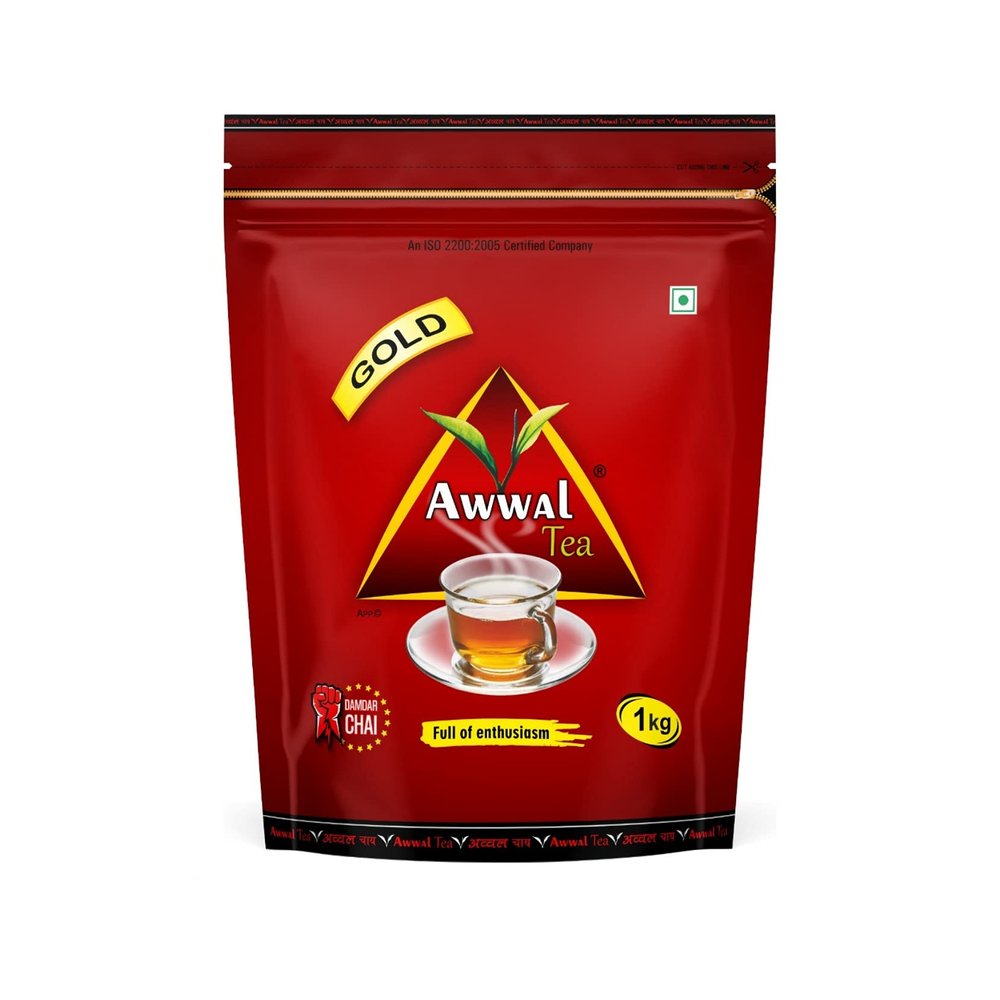 Awwal Tea Extra Strong Premium CTC Tea Chai with Blended Leaves 1kg x 3 Zipper Pouch (3 KG)