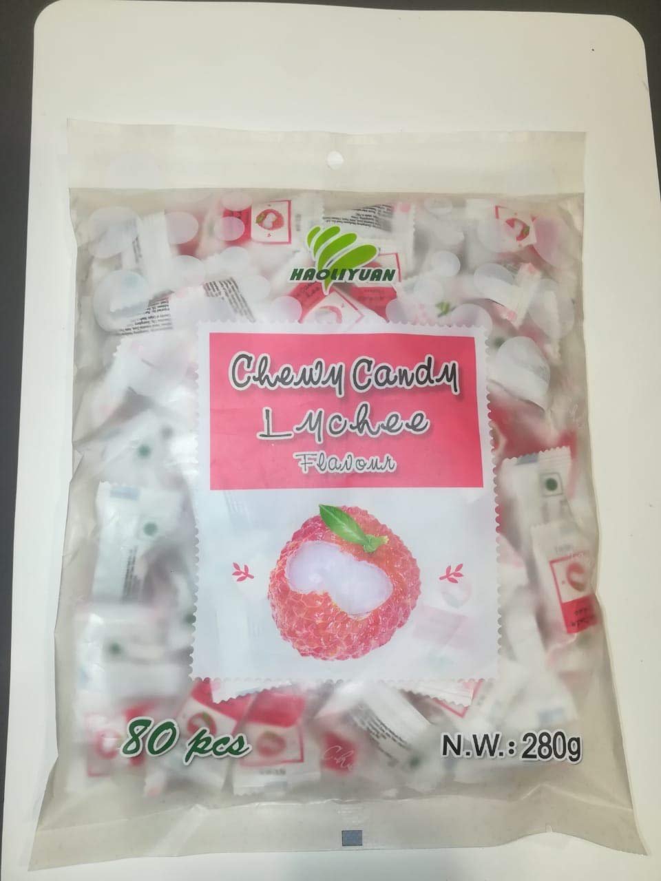 Haoliyuan Chewy Candy Lychee 280gm (80pcs)
