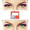 EYCOG 2 Pair Monthly Colored Contact Lenses Zero Power with 1 Lens Travel Kit (Honey-Green) view 1