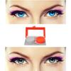 EYCOG 2 Pair Monthly Colored Contact Lenses Zero Power with 1 Lens Travel Kit (Light Blue-Grey) view 1